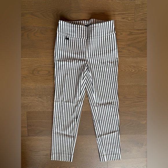 LISETTE Pants - LISETTE Black and White Striped Pants